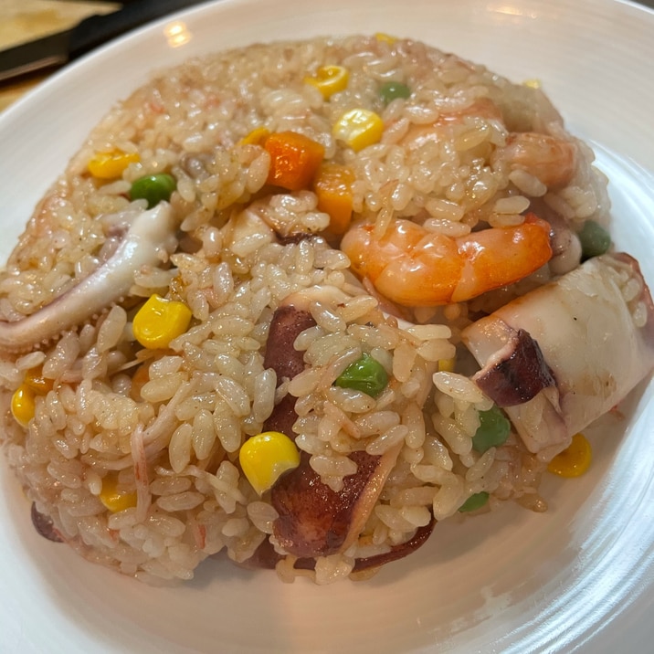 あの海上レストランの味を再現 海鮮ピラフ レシピ 作り方 By けーも 楽天レシピ あの海上レストランの味を再現 海鮮ピラフ レシピ 作り方 By けーも 楽天レシピ